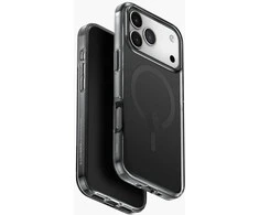 UNIQ Clario dėklas skirtas Apple iPhone 17 Pro Max Magclick Charging juodos spalvos