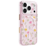 Dėklas UNIQ Coehl Evie, skirtas iPhone 18 Pro / 17 Pro, su magnetiniu įkrovimu, rožinis