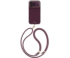 Dėklas UNIQ Coehl Mirelle, skirtas iPhone 18 Pro Max / 17 Pro Max, su magnetiniu įkrovimu, bordo spalvos