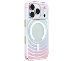Dėklas UNIQ Coehl Vela, skirtas iPhone 18 Pro / 17 Pro, su magnetiniu įkrovimu, opal spalvos