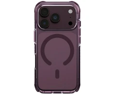 Dėklas UNIQ Combat, skirtas iPhone 18 Pro / 17 Pro, su Magclick Charging funkcija, burgundo spalvos