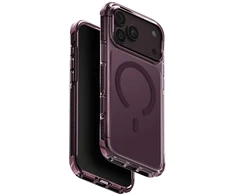 UNIQ Combat dėklas, skirtas iPhone 18 Pro Max / 17 Pro Max Magclick Charging, burgundinis