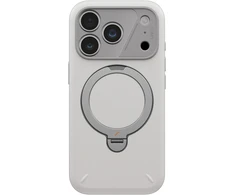 Dėklas UNIQ Elix do iPhone 18 Pro / 17 Pro 360 Rotating Kickstand šviesiai pilkas