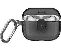 Dėklas UNIQ Glase Pro skirtas AirPods Pro 2 Lock Case pilkos spalvos