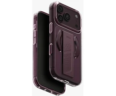 Dėklas UNIQ Heldro Air, skirtas iPhone 18 Pro / 17 Pro, su Magclick Charging, burgundo spalvos