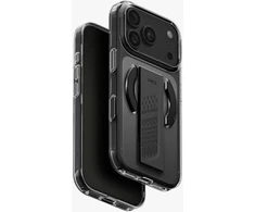 Dėklas UNIQ Heldro Air, skirtas iPhone 18 Pro / 17 Pro, su Magclick Charging, tamsiai pilkas (tinted smoke)