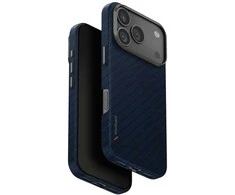 Dėklas UNIQ Keva EDGE skirtas Apple iPhone 17 Pro Magclick Charging mėlynos spalvos