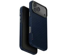 Dėklas UNIQ Keva EDGE skirtas Apple iPhone 17 Pro Max Magclick Charging mėlynos spalvos