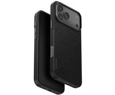 Dėklas UNIQ Keva EDGE skirtas Apple iPhone 17 Pro Max Magclick Charging juodos spalvos