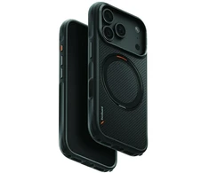 Dėklas UNIQ Keva Mov, skirtas iPhone 18 Pro / iPhone 17 Pro, Magclick Charging, juodos spalvos