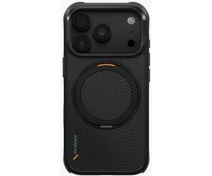 Dėklas UNIQ Keva Mov, skirtas iPhone 18 Pro / iPhone 17 Pro, Magclick Charging, juodos spalvos