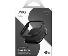 UNIQ dėklas, panašus į „Apple Watch Series 10/11“, 46 mm, juodas