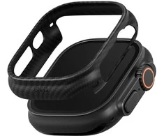 UNIQ Keva Verge dėklas, skirtas Apple Watch Ultra / Ultra 2 / Ultra 3 49 mm, juodas