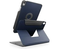Dėklas UNIQ Rovus Snapmount Magnetic 360 Rotating Detachable skirtas Apple iPad 11" A16 (2025) / Apple iPad 10.9" 10 gen. (2022) mėlynos spalvos