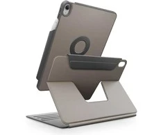 Dėklas UNIQ Rovus Snapmount Magnetic 360 Rotating Detachable skirtas Apple iPad 11" A16 (2025) / Apple iPad 10.9" 10 gen. (2022) pilkos spalvos