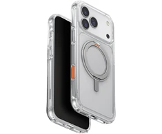 Dėklas Uniq Swivix 360 Rotating Kickstand Case for iPhone 17 Pro Max - Transparent