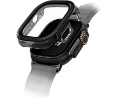 Dėklas UNIQ Voute skirtas Apple Watch Ultra 49mm apsauginis stiklas juodos spalvos