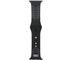 Audi Geometric Pattern silikoninis laikrodžio dirželis Apple Watch 40 / 41 / 42 mm - juodas