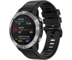 Dirželis Beline Silicone do Garmin Enduro 3/ Enduro 2/D2 Mach 1 Pro/Fenix 8/Fenix 7X Pro/Instinct 2X Solar/Epix Pro/Quatix 7X/Tactix 7 juoda