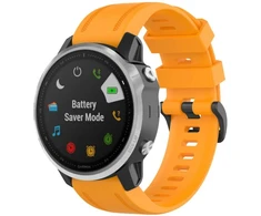 Dirželis Beline Silicone do Garmin Fenix 8/Fenix 7S/Fenix 6S/Fenix 5S/mk3/mk3i/Instinct 2S oranžinė