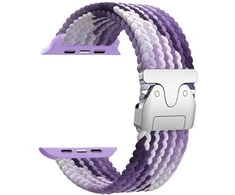 Beline Woven Nylon Parachute apyrankė skirta Apple Watch 38/40/41mm violetinės spalvos