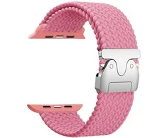 Beline Woven Nylon Parachute apyrankė skirta Apple Watch 38/40/41mm rožinės spalvos