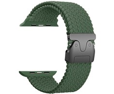 Beline Woven Nylon Parachute apyrankė skirta Apple Watch 42/44/45/49mm Olive