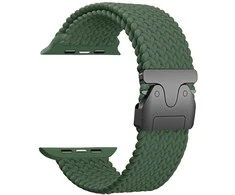 Beline Woven Nylon Parachute apyrankė skirta Apple Watch 42/44/45/49mm Olive