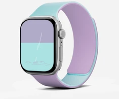 Dirželis Moft Snap Duo do Apple Watch 1-5/6/7/8/9/10/11/SE/SE 2/SE 3 (38/40/41/42 mm) peony/aqua