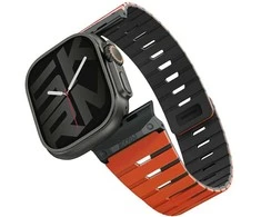 Apyrankė Skinarma Gemini for Apple Watch 49/46/45/44 mm oranžinės spalvos