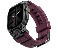 Dirželis Skinarma Talon, skirtas Apple Watch Ultra 49 mm, bordo spalvos