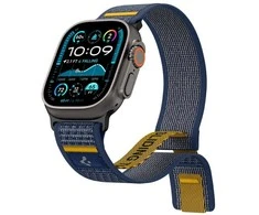 Mėlyna apyrankė Apple Watch 6 / 7 / 8 / 9 / 10 / SE / Ultra 1 / 2 ( 44 / 45 / 46 / 49 mm) laikrodžiui „Spigen Athlex Air”