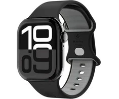 Juoda apyrankė Apple Watch 6 / 7 / 8 / 9 / 10 / SE ( 40/ 41/ 42 mm) laikrodžiui „Spigen Nano Pop”
