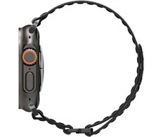 Spigen Fabric Band (hook-and-loop), juodas - Apple Watch 49mm/46mm/45mm/44mm