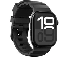 „Spigen“ silikoninė apyrankė, juoda - Apple Watch 49mm/46mm/45mm/44mm