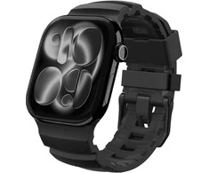 Spigen Silicone Band, juodas - Apple Watch 49mm/46mm/45mm/44mm