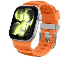 „Spigen“ silikoninė apyrankė, oranžinė - Apple Watch 49mm/46mm/45mm/44mm