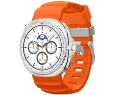 „Spigen“ silikoninė apyrankė, oranžinė - „Samsung Galaxy Watch 8“ 46 mm/44 mm/40 mm