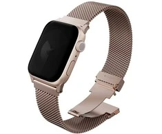 Apyrankė UNIQ Dante Pro skirtas Apple Watch 49/46/45/44mm Stainless Steel rožinės spalvos