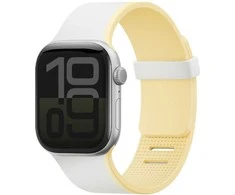 Dirželis UNIQ Revix IV Premium do Apple Watch 42/41/40mm Edition Reversible Magnetic balta-geltona