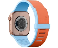 Dirželis UNIQ Revix IV Reversible Magnetic do Apple Watch Series 1/2/3/4/5/6/7/8/9/10/11/12SE/SE2/SE3 40/41/42mm oranžinė-mėlyna