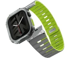 Apyrankė + dėklas Skinarma Gemini skirti Apple Watch 46mm niteglow