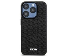 Apple iPhone 15 Plus DKNY Hardcase 3D Rubber Repeat Pattern (DKHCP15M3DRPWK) dėklas telefonui juodos spalvos