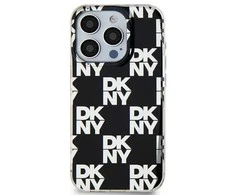Apple iPhone 15 Plus / 14 Plus DKNY dėklas IML Checkered Mono Pattern (DKHCP15MHDLCEK) juodos spalvos