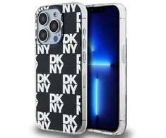 Apple iPhone 15 Pro Max DKNY dėklas IML Checkered Mono Pattern (DKHCP15XHDLCEK) juodos spalvos