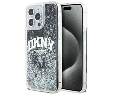Apple iPhone 15 Pro Max DKNY dėklas Liquid Glitter Big Logo (DKHCP15XLBNAEK) juodos spalvos