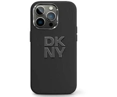 Apple iPhone 15 Pro Max DKNY dėklas Liquid Silicone Metal Logo (DKHCP15XSMCBSK) juodos spalvos