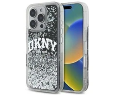 DKNY DKHCP16XLBNAEK Apple iPhone 16 Pro Max 6.9" dėklas telefonui juodos spalvos hardcase Liquid Glitter Arch Logo
