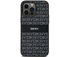 Samsung Galaxy S24 Plus DKNY Odinis Dėklas Mono Stripe &amp; Metal Logo (DKHCS24MPRTHSLK) juodos spalvos