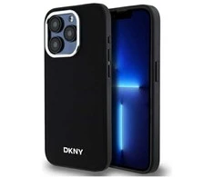 DKNY Plain Logo MagSafe Apple iPhone 15 Pro - dėklas telefonui juodos spalvos